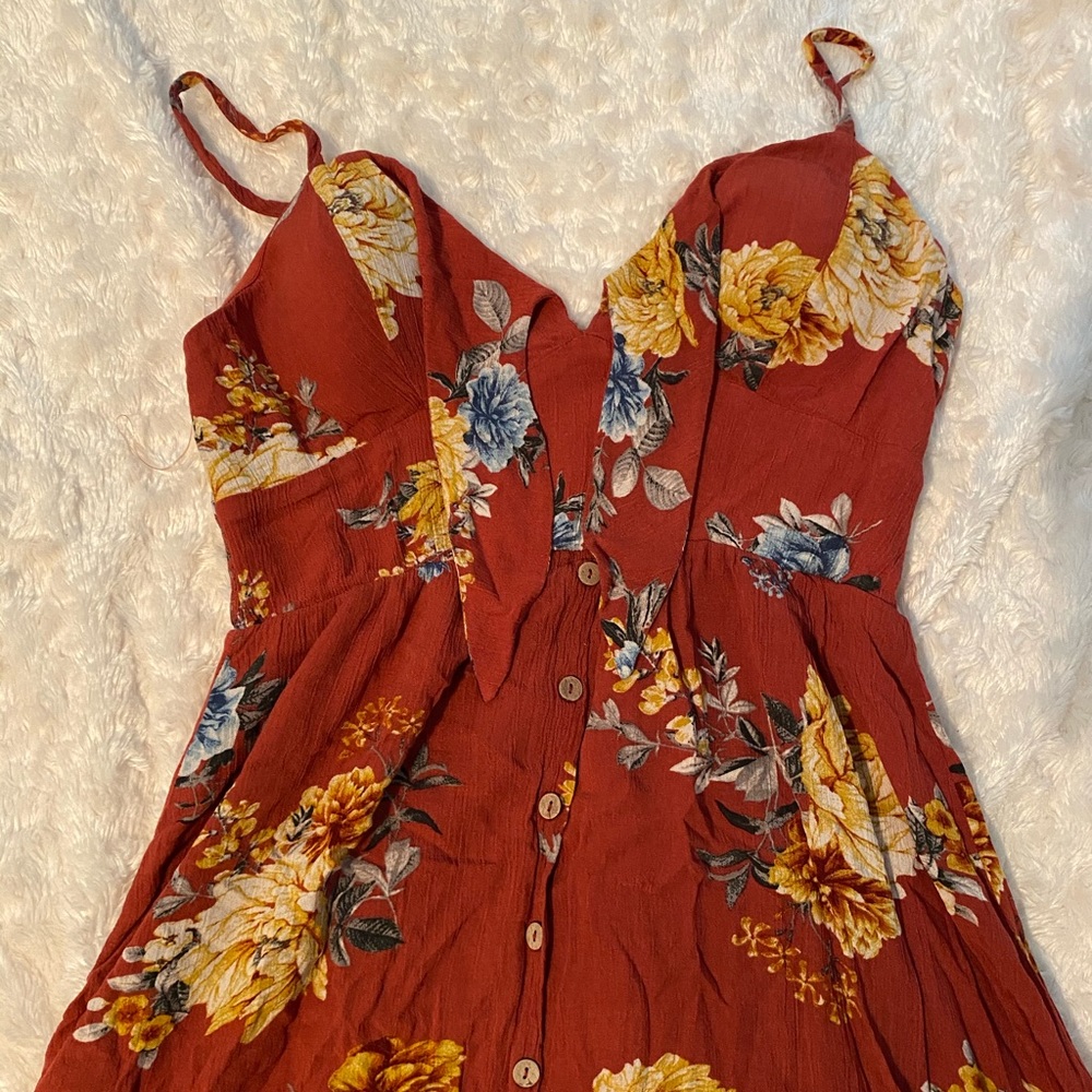 Floral High Low Dress